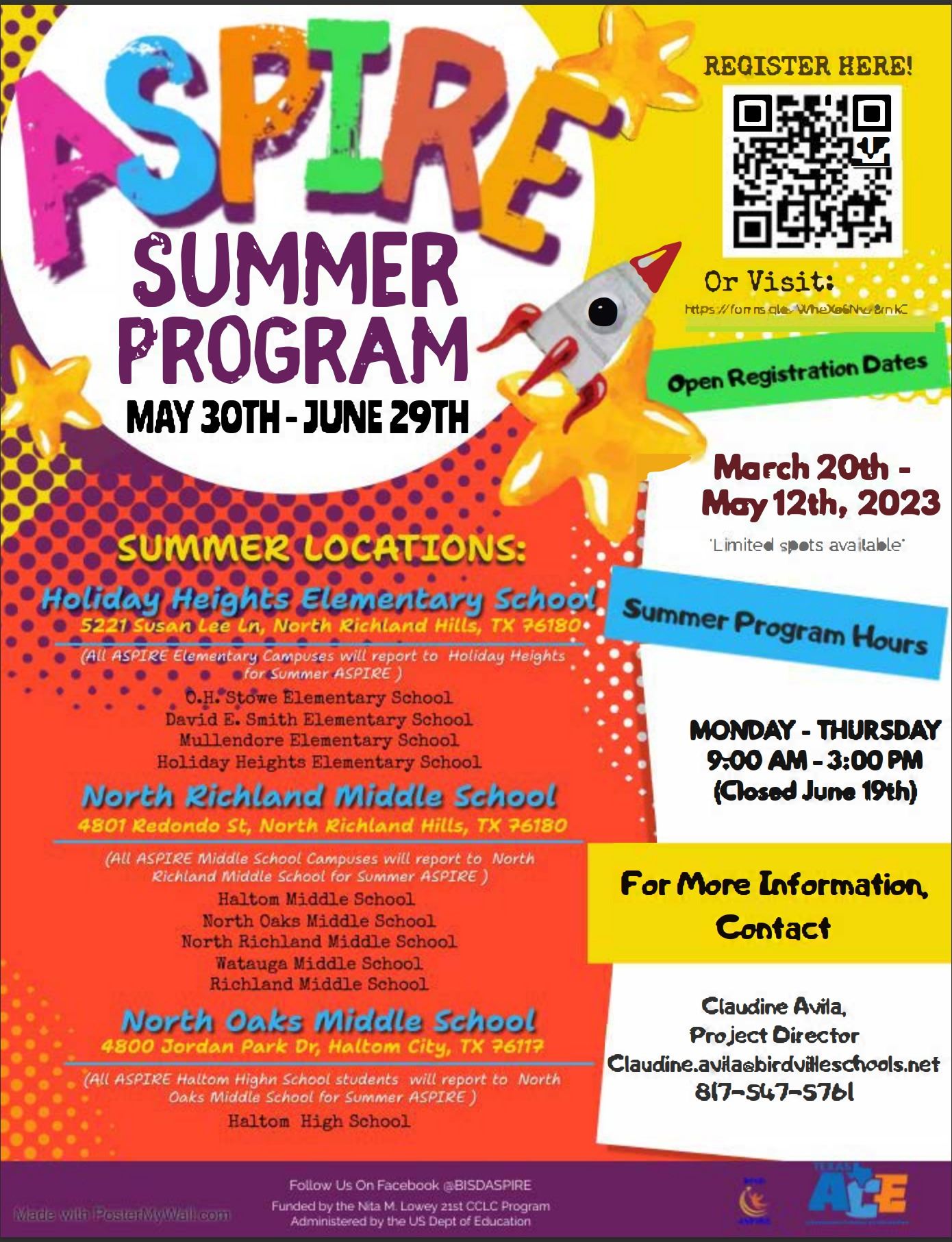 ASPIRE Summer Registration